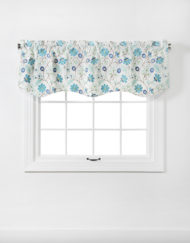 Cassidy Lined Scalloped Valance with Cording | Twill and Birch